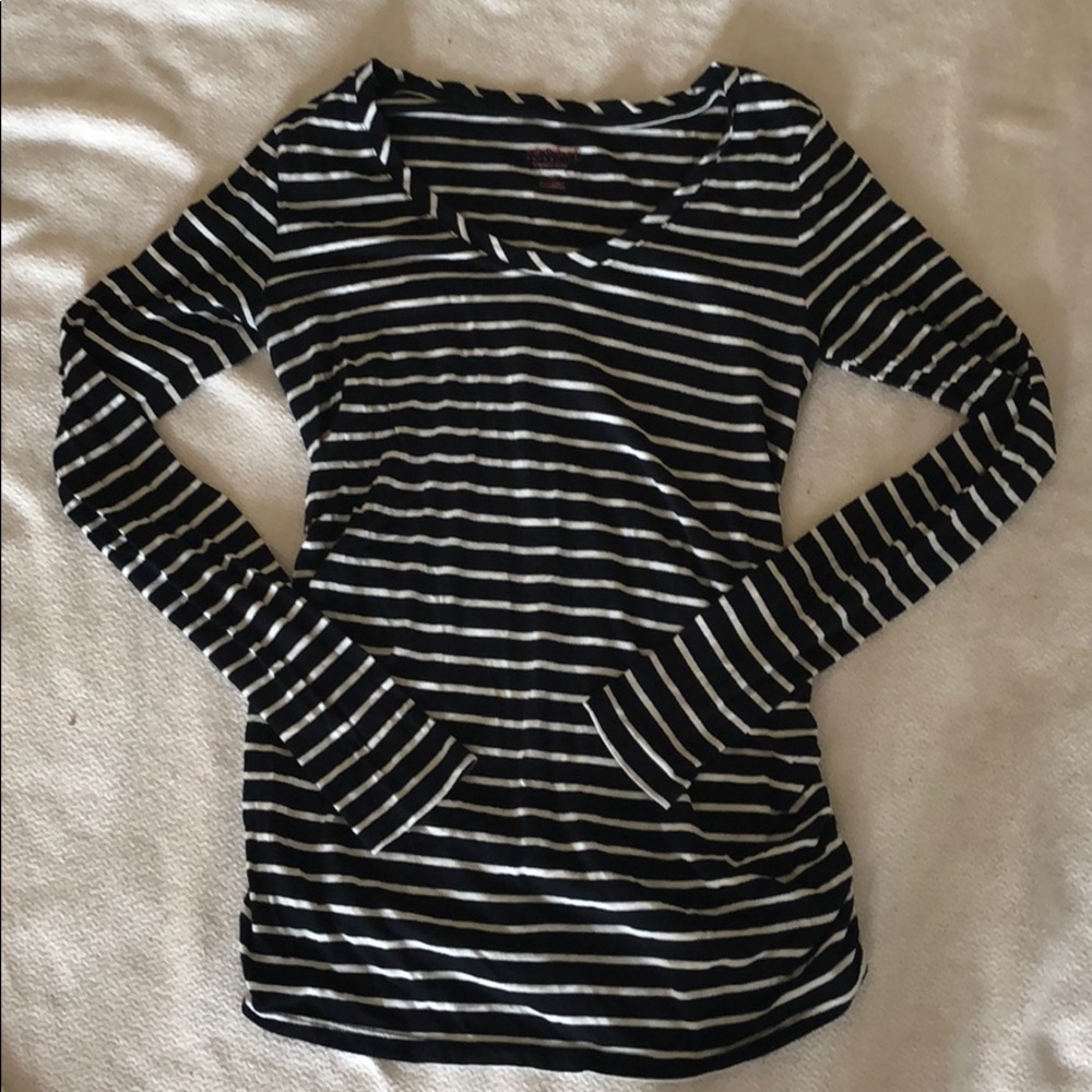 Nautical Striped Maternity Shirt